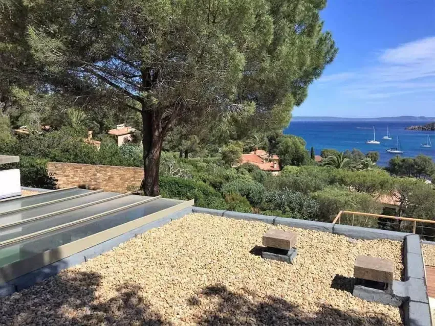 Toit terrasse gravillonées